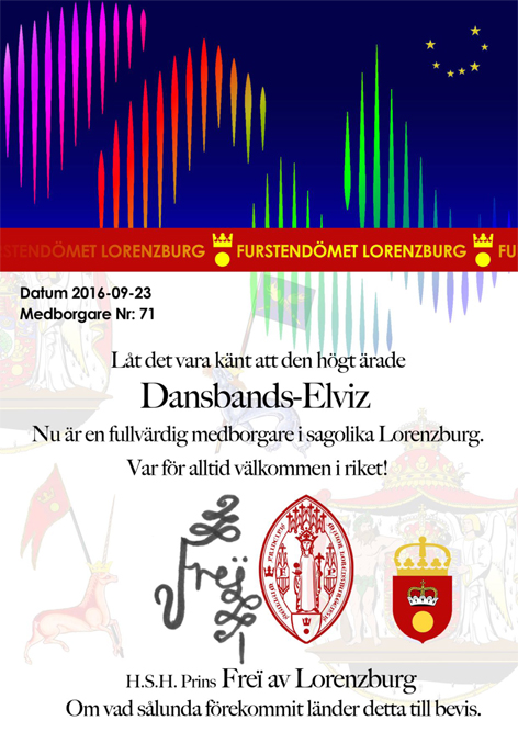 Vi välkomnar Herr Dansbands-Elviz till Lorenzburg